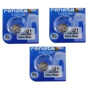 3 X Renata 321 Mercury Free SR616SW 1.55v Silver Oxide Watch battery