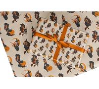 3 x Retro Pin-Up Sexy Witch design wrapping paper. A3 eco friendly thick quality gift wrap paper for Halloween, Christmas, Birthday & Valentine gifts