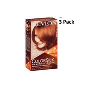 3 x Revlon Colorsilk Ammonia Free Permanent Hair Colour (53 Light Auburn)