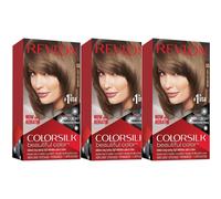 3 x Revlon Colorsilk Permanent Hair color 50 Light Ash Brown shade