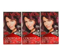 3 x Revlon Colorsilk Permanent Hair Colour - 34 Deep Burgundy
