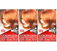 3 x Revlon Colorsilk Permanent Hair Colour - 53 Light Auburn