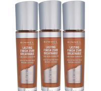 12 x Rimmel London Lasting Finish Breathable Foundation | 503 Mocha | 30ml