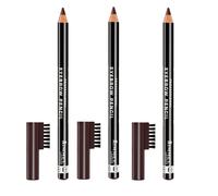3 x Rimmel London Brow This Way professional Pencil | 001 Dark Brown |