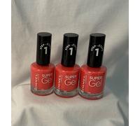 Rimmel Super Gel By Kate gel nail polish without UV/LED sealing shade 042 Rock n Roll 12 ml