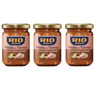 3 x Rio Mare Pesto al Tonno con Mandorle e Pecorino Tuna Pesto with Almonds and Pecorino 130 g