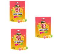3 x Rowntree’s Jelly Tots Squidgers Sweets Sharing Bags 120g - 4 fruit flavours - raspberry, apple, pineapple and orange