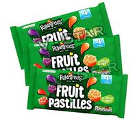 3 x ROWNTREE'S FRUIT PASTILLES SWEETS 4 MULTI PACK (4 x 52g)