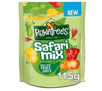 3 x Rowntree's Safari Mix Sweets Sharing Bag 115g Delicious Tasty And Twisty Treat Gift Hamper For Birthday,Christmas,Easter Sold By Kidzbuzz