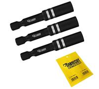 3 x SabreCut SC1160S2_3 55mm Professional Impact Rated Magnetic Bit Holders (Magnetic only for Impact Bit and NOT for Screw) for Impact Drivers