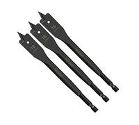3 x SabreCut SCRIW16_3 16mm x 152mm Impact Rated Flat Wood Spade Bits for Softwood Hardwood Chipboard