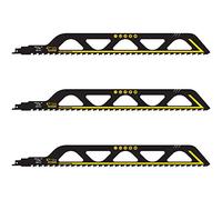 3 x SabreCut SCRS2243HM_3 Tungsten Carbide 455mm 2 TPI S2243HM Large Bricks Poroton Fibre Cement Concrete Straight Cutting Reciprocating Sabre Saw