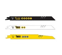 3 x SabreCut SCRSKM3B Mixed 225mm S1110DF S1122HF S1122BF Fast Wood and Metal Cutting Reciprocating Saw Blades