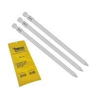 3 x SabreCut SCXPZ2157_3 157mm PZ2 Autofeed Collated Drywall Screwdriver Gun Bit Single Ended PoziDriv POZI No.2 Heavy Duty Compatible with SENCO DuraSpin EAP27530 DS275 DS300