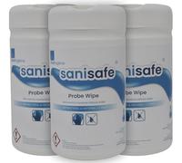 3 X Sanisafe Food Probe Wipes - 200 Sheets - Anti-Bacterial, Disinfectant Wipes