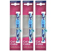 3 x Saver - Ancol - Camoflage Cat Collar Blue