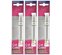 3 x Saver - Ancol - Safe Reflective Cat Collar Silver
