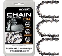3 x Saw Chains 20 cm 1.1 mm 3/8 Inch 33TG for Bosch Battery Chainsaw Universal Chain 18