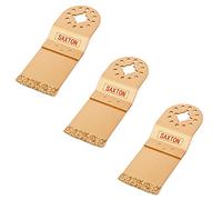 3 x Saxton 35mm Carbide End Cut Blade Fein Multimaster Bosch Makita Oscillating Multitool