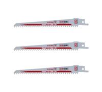 3 x Saxton Blades 150mm Reciprocating Sabre Saw Wood Blades R644D for Bosch Makita etc