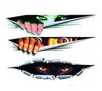 3 X Scary Eyes Decal Car Decal/Sticker for Laptop Ipad Window Wall Car Truck Motorcycle