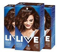 3 x Schwarzkopf Live Color XXL HD Intense Colour Permanent Coloration 88 Urban Brown