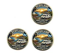 3 x Scotland North Coast 500 Completed (BU26) Lapel Pin Badges