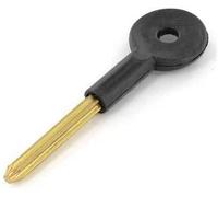 3 X Security Bolt Key Brass/Black