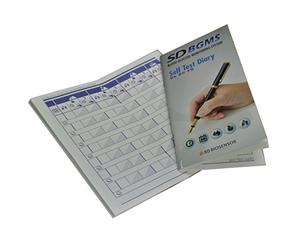 3 x Self Test Diary for SD Codefree Blood Glucose Monitor Test Meter