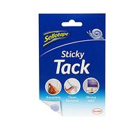 3 X Sellotac Sticky Tack for Home & Office, Reusable Blue Tack Adhesive, Stationery, Craft & Office Supplies, Poster Putty to Hang Photos, Cards & More, 1 x 45g