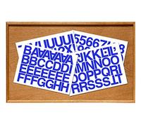 3 x Set of 79 Royal Blue 2" Letters and Numbers - Self Adhesive Waterproof Durable Vinyl Stickers - Cut to the sticker Shape - size 50mm