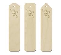 3 x 'Shaolin Monk' Birch Bookmarks (BK00016789)