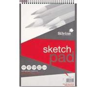 3 x Silvine A4 twinwire artists sketch pad 130gsm
