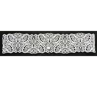 3 x Simply Heaven Edible Pre-Made Ready to Use Edible Cake Lace made from mat 17 (Pearl White)