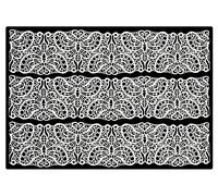 3 x Simply Heaven Edible Pre-Made Ready to Use Edible Cake Lace made from mat 17 (White)