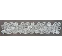 3 x Simply Heaven Edible Pre-Made Ready to Use Edible Cake Lace made from mat 37 (Baby Blue)