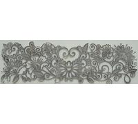 3 x Simply Heaven Edible Pre-Made Ready to Use Edible Cake Lace made from mat 57 (Silver)