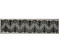 3 x Simply Heaven Edible Pre-Made Ready to Use Edible Cake Lace made from mat 70 (Black)