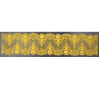 3 x Simply Heaven Edible Pre-Made Ready to Use Edible Cake Lace made from mat 70 (Gold)