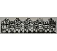 3 x Simply Heaven Edible Pre-Made Ready to Use Edible Cake Lace made from mat 8 (Black)