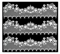 3 x Simply Heaven Edible Pre-Made Ready to Use Edible Cake Lace made from mat 84 (White)