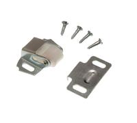 3 x Single Roller Catch Cupboard LATCHES BZP ZINC Plated Steel + Screws