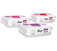 3 x Sleepy Easy Clean - 100 Wipes of Each Colour - Cherry Blossom, Lily Bouquet & Orchid Garden: Chlorine-Free & Plant-Based + HeartGlobal Shipping Protection