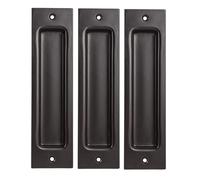 3 X Sliding Door Shell Black Shell Grip Recessed Handle Flush Pull Room Doors