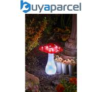SMART GARDEN Magic Mushroom LED solar ground spike, set of 3, red/white