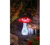 3 X Smart Garden Magic Mushroom Toadstool Post Bollard Ground Solar Light