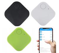 3 x Smart Tracker Square Bluetooth Key Finder GPS Cat Tile Dog Tracker Item Finders Compatible With Ios And Android Devices Green and Black and White 3V 2W