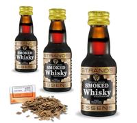 3 x Smoked Whisky Black Essence 25ml - Alcohol-Free Flavouring for 2.25L - Premium Spirit Aroma