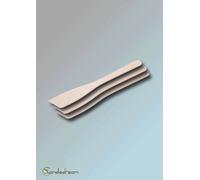 3 x Spatula smooth Pan lifter Turner Beech 30 cm Wood scraper