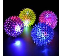 3 X Spike Ball Light Up Spikey Bounce Ball Flashing Bounce Spikey Ball With Flashing Light